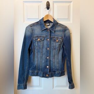 H&M Fitted Blue Denim Jacket